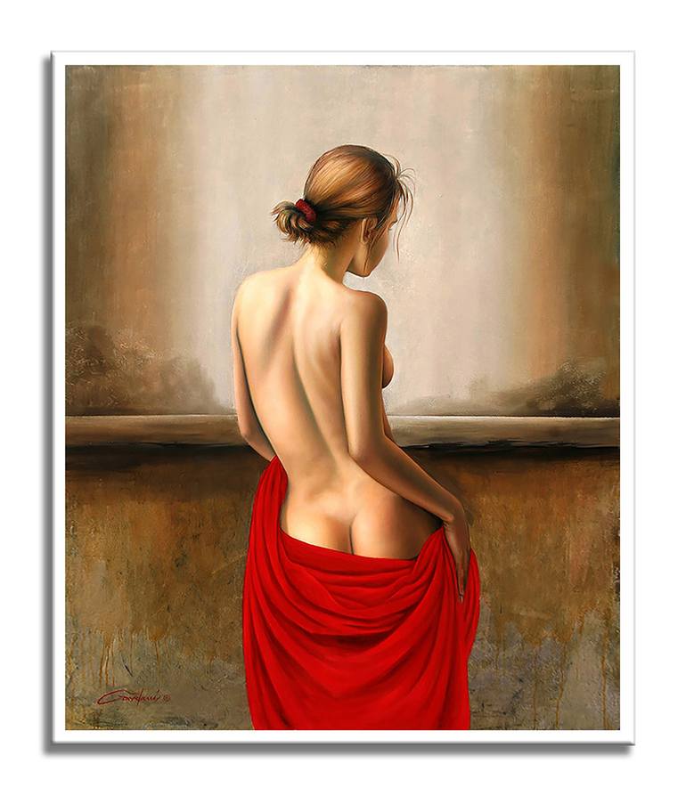 Original Figurative Nude Painting by Gardani Art