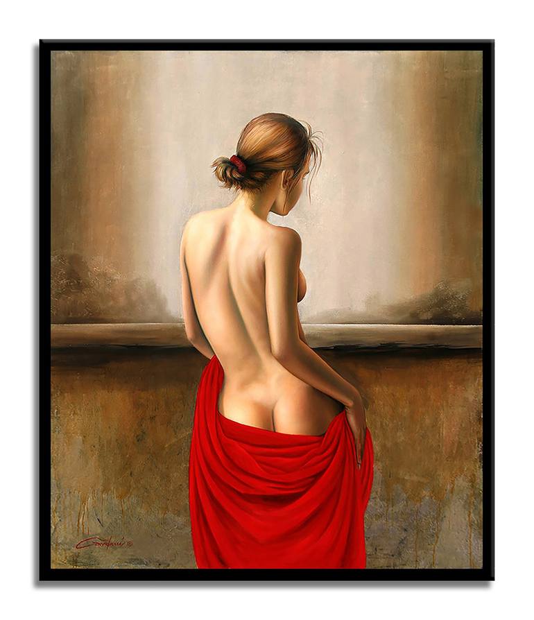 Original Figurative Nude Painting by Gardani Art