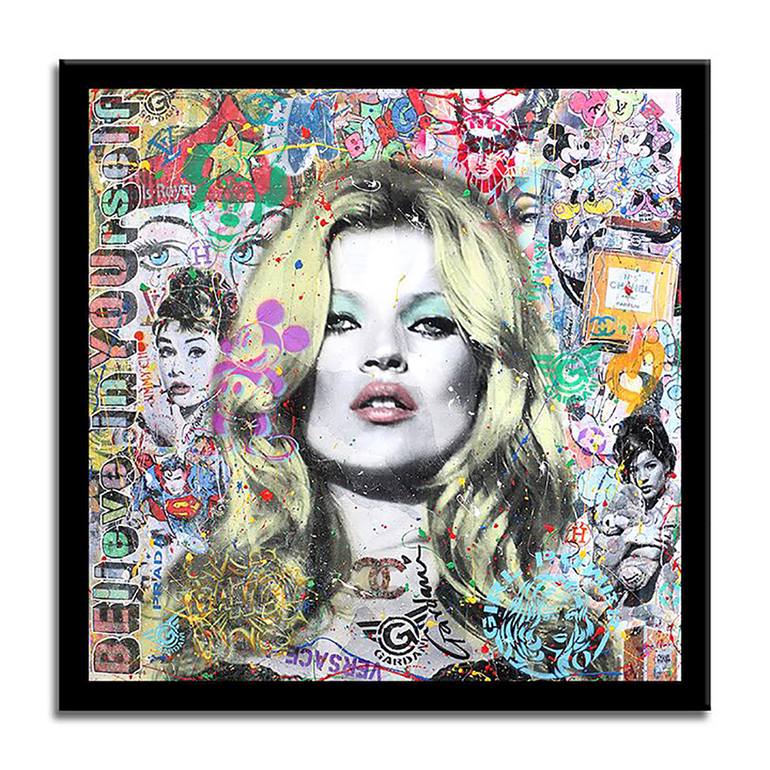 Original Pop Art Portrait Painting by GARDANI ART