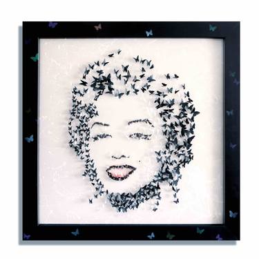Marilyn butterfly – Unique Painting/Wall Sculpture thumb