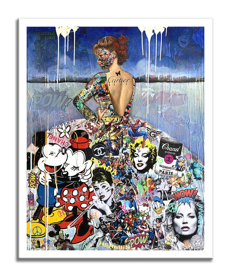 Original Pop Art Fashion Painting by GARDANI ART