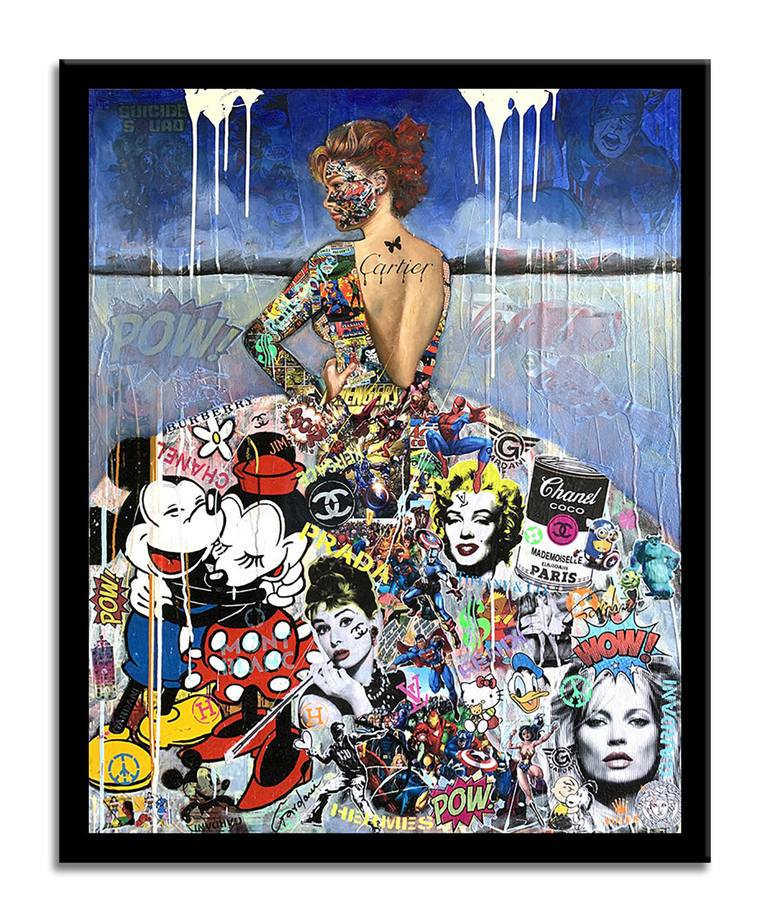 Original Pop Art Fashion Painting by GARDANI ART