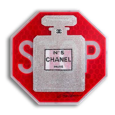 Chanel Stop Paris - Unique Wall Sculpture thumb