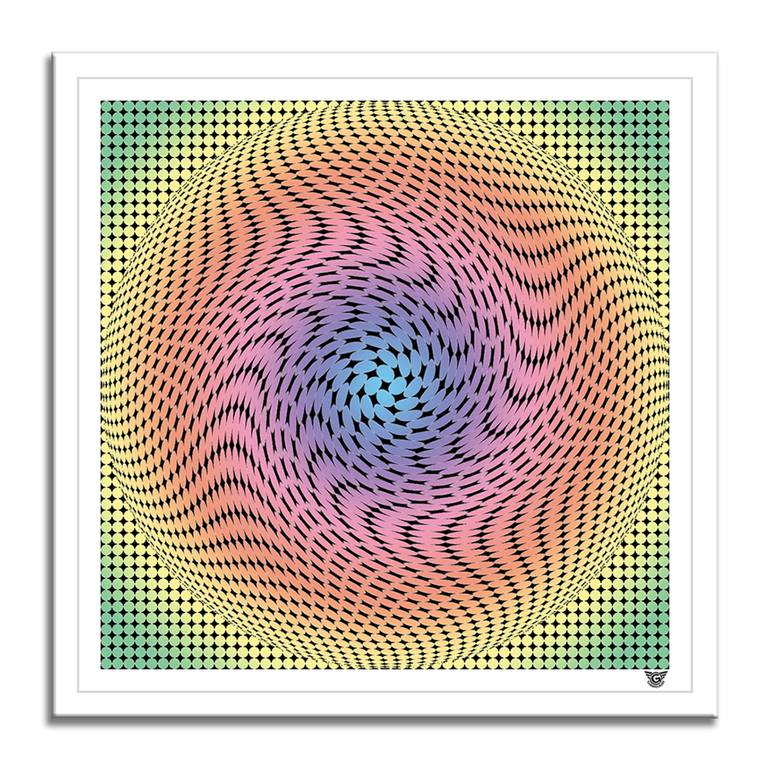 Original op art Architecture Printmaking by Gardani Art