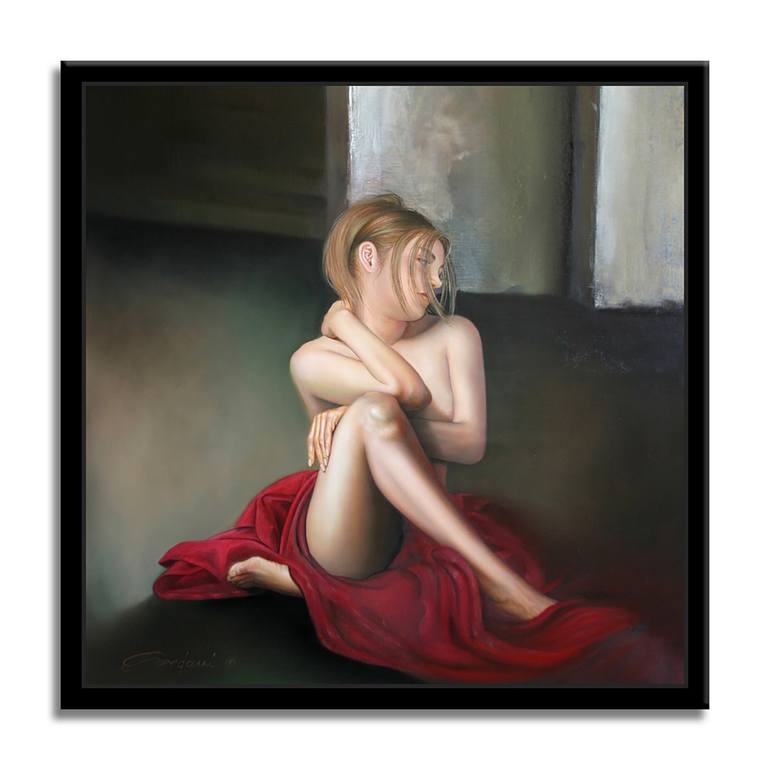 Original Figurative Nude Painting by Gardani Art