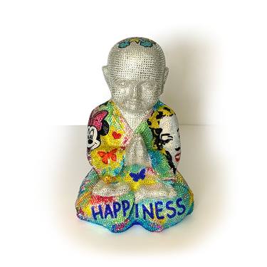 Peace Love Happiness - Original Swarovski Sculpture thumb