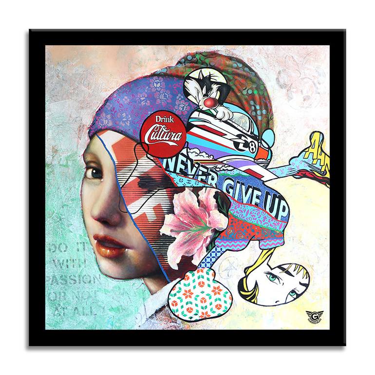 Original Pop Art Portrait Painting by GARDANI ART