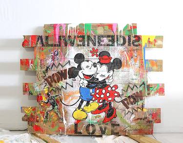 Mickey & Minnie all we need – Original Painting thumb