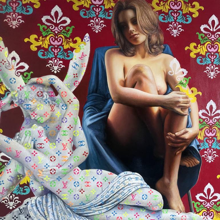 Original Figurative Fashion Painting by Gardani Art