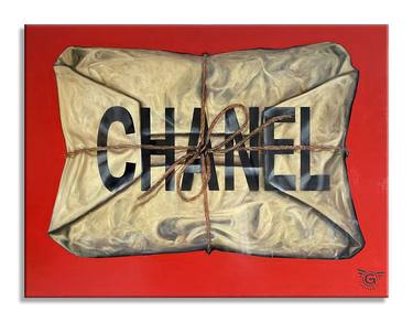 Wrapped with Chanel – Original Painting on Canvas thumb