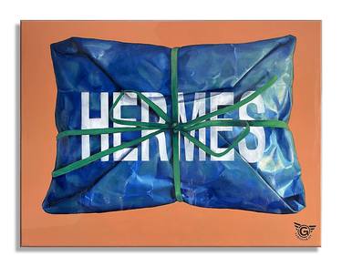 Wrapped with Hermes – Original Painting on Canvas thumb