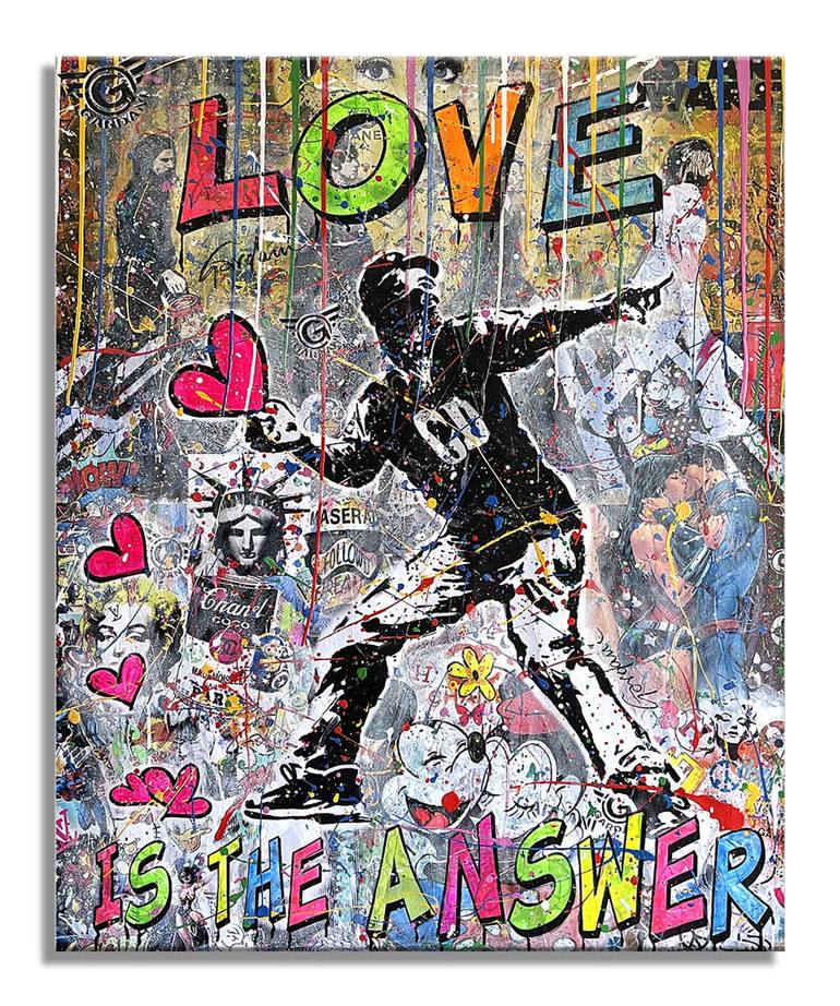Original Pop Art Love Paintings by Gardani Art