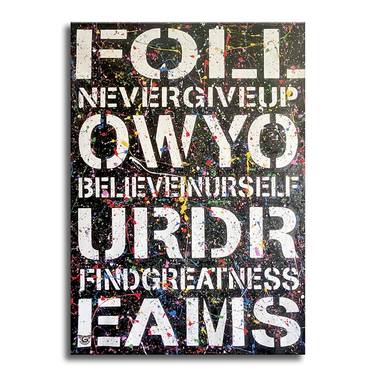 Follow Greatness – Original Painting on canvas thumb
