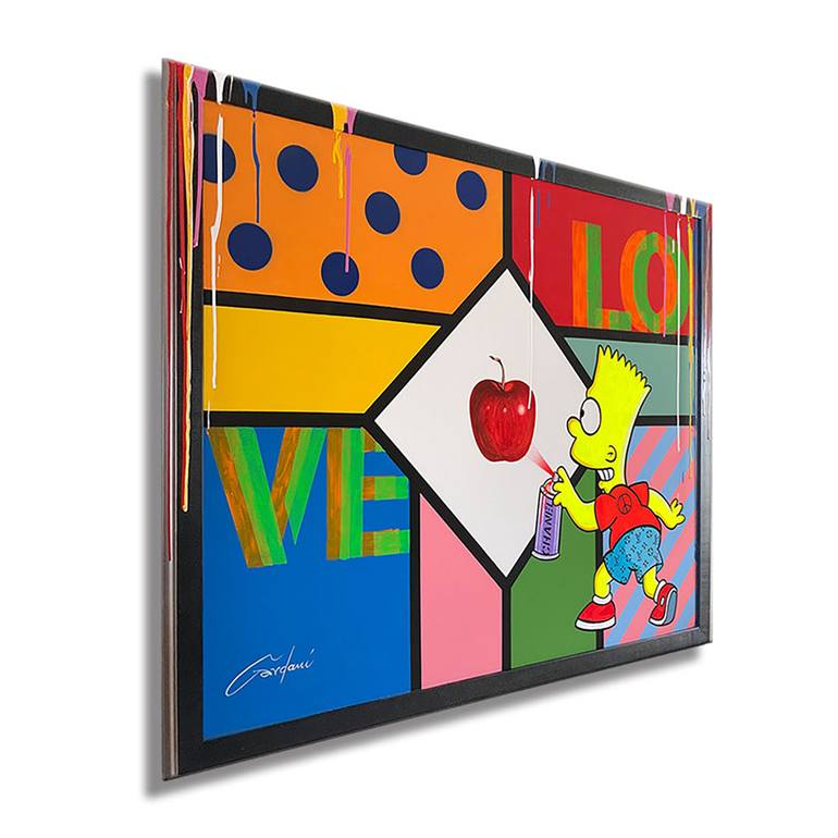 Original Pop Art Cartoon Painting by Gardani Art