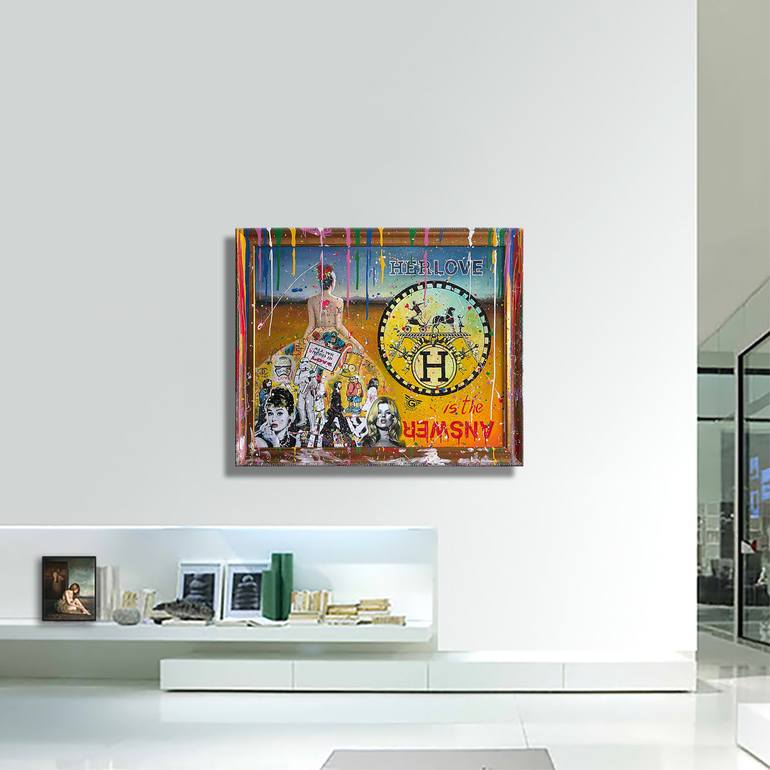 Original Figurative Love Painting by Gardani Art