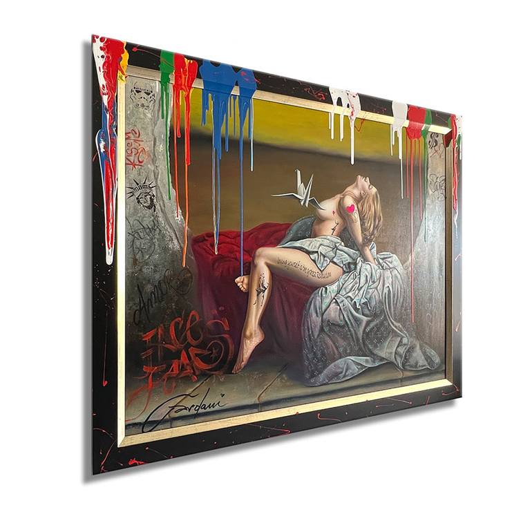 Original Pop Art Nude Painting by GARDANI ART