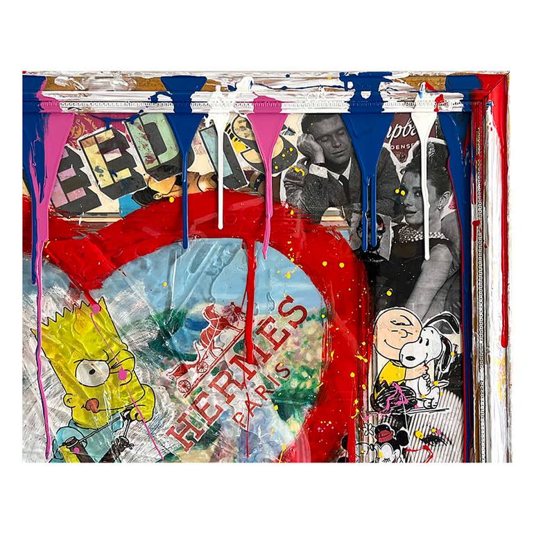 Original Pop Art Cartoon Painting by Gardani Art