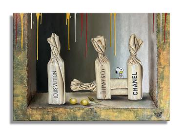 Luxury Bottles – Original Painting on canvas thumb