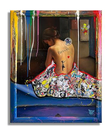 Original Pop Art Nude Paintings by GARDANI ART