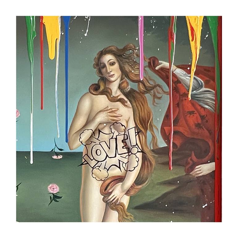 Original Pop Art Nude Painting by GARDANI ART