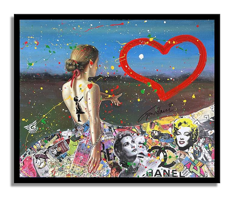 Love finds you – Original Painting on canvas Painting by GARDANI