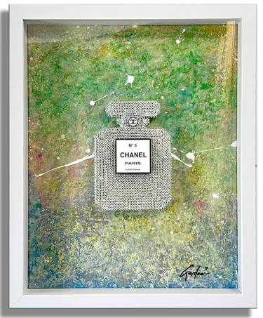 Take over – Original Swarovski wall Painting/Sculpture on canvas thumb