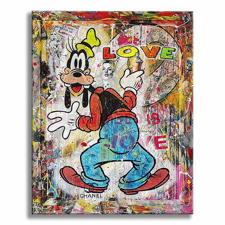 Mickey Mouse Pop Art Fashion Luxury LOVE Modern Art Paris 