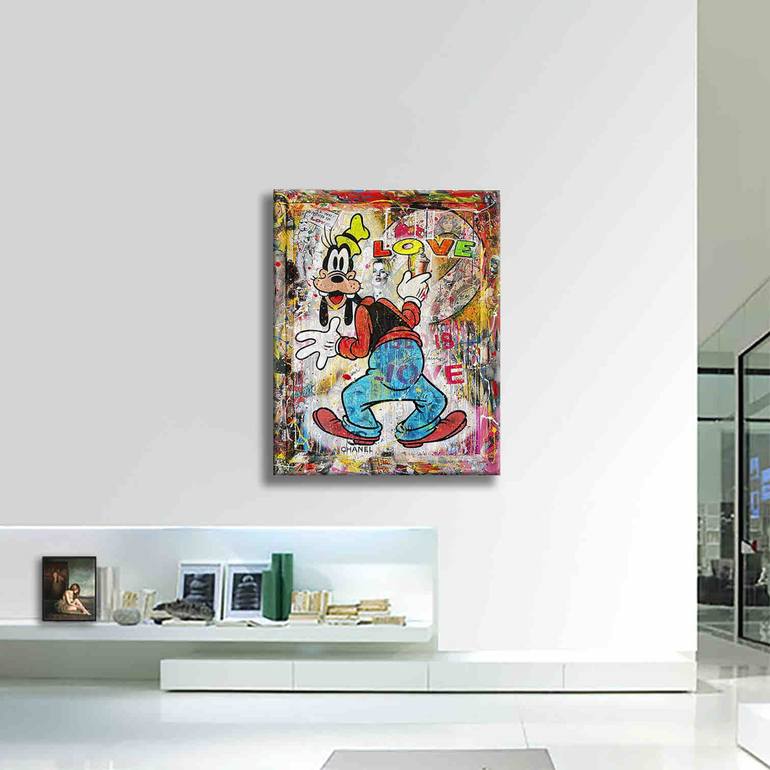 Original Pop Art Cartoon Painting by GARDANI ART