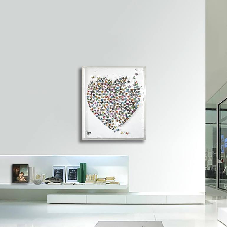 Original Pop Art Love Sculpture by GARDANI ART