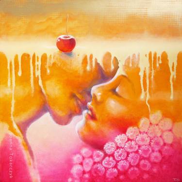 Original Contemporary Love Paintings by Joanna Tokarczyk