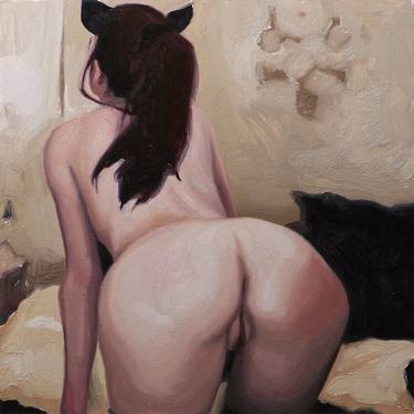 Original Documentary Erotic Painting by Stephen Schirle