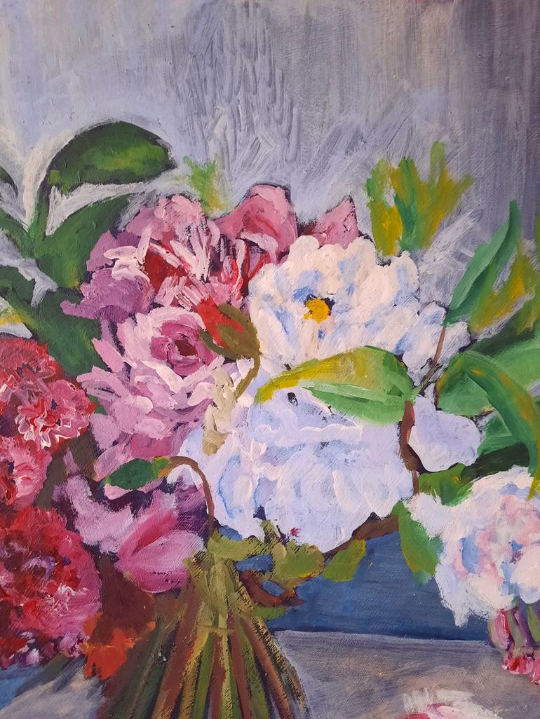 Original Floral Painting by Ester Q