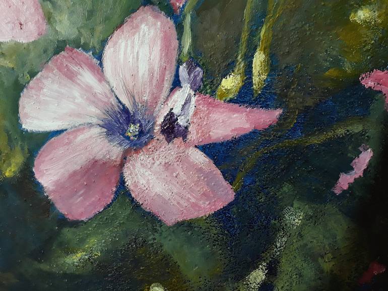 Original Floral Painting by Ester Q