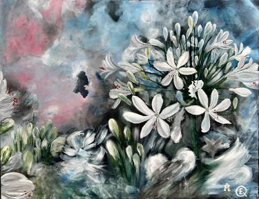 Original Expressionism Floral Paintings by Ester Q