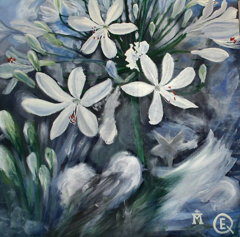 Original Floral Painting by Ester Q