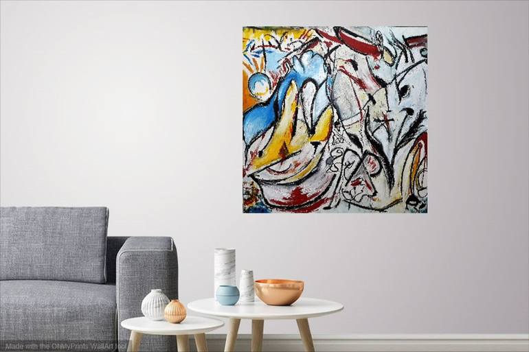 Original Abstract Expressionism Abstract Painting by Ester Q