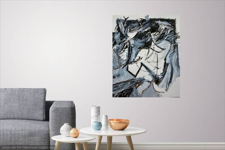 Original Abstract Expressionism Abstract Painting by Ester Q