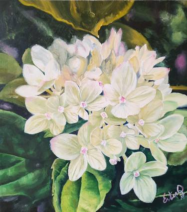 Original Figurative Floral Paintings by Ester Q