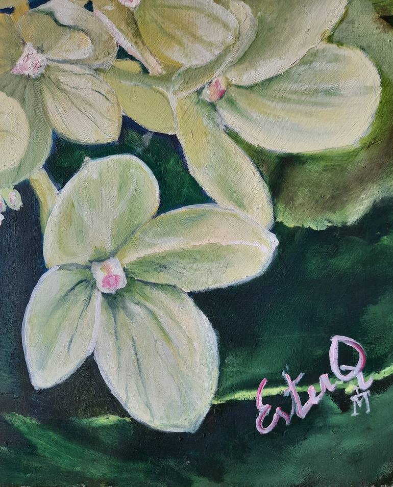 Original Figurative Floral Painting by Ester Q