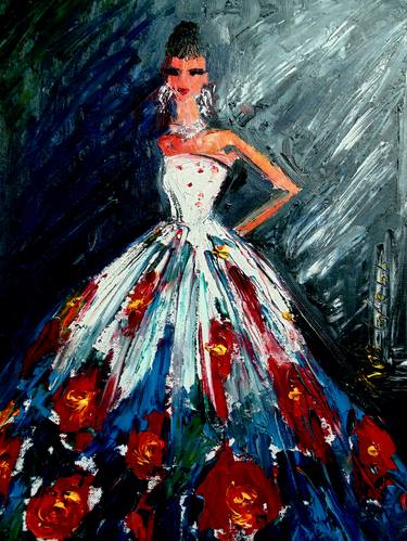 Print of Figurative Fashion Paintings by Ros Webb