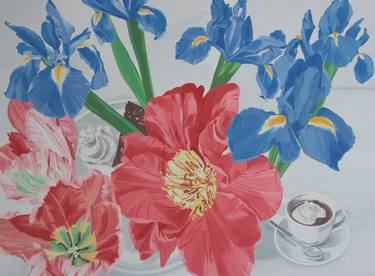 Print of Floral Paintings by Claudia Hernandez