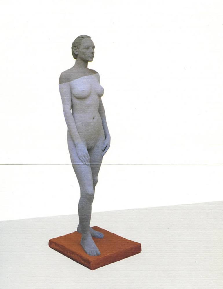 Original Figurative Nude Sculpture by Claudia Hernandez