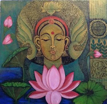 Original Figurative Religious Paintings by vibha singh