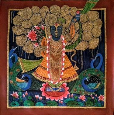 Original Figurative Classical mythology Paintings by vibha singh