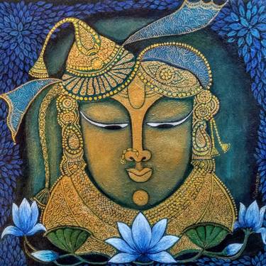 Original Figurative Classical mythology Paintings by vibha singh