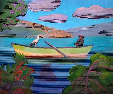 Original Conceptual Landscape Collage by Lesya Demchenko