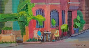 Original Expressionism People Collage by Lesya Demchenko