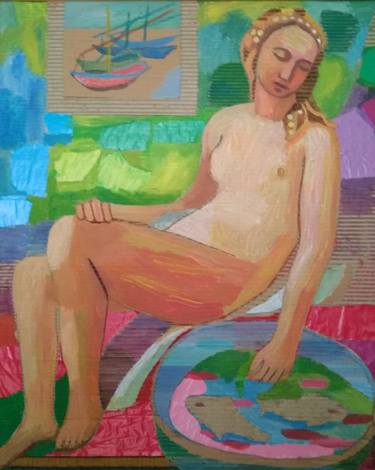 Print of Figurative Nude Collage by Lesya Demchenko