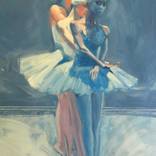 Swan Lake (oil study 1) by Charles Willmott