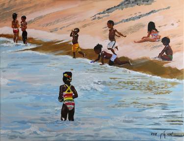Print of Beach Paintings by Shahar Klein